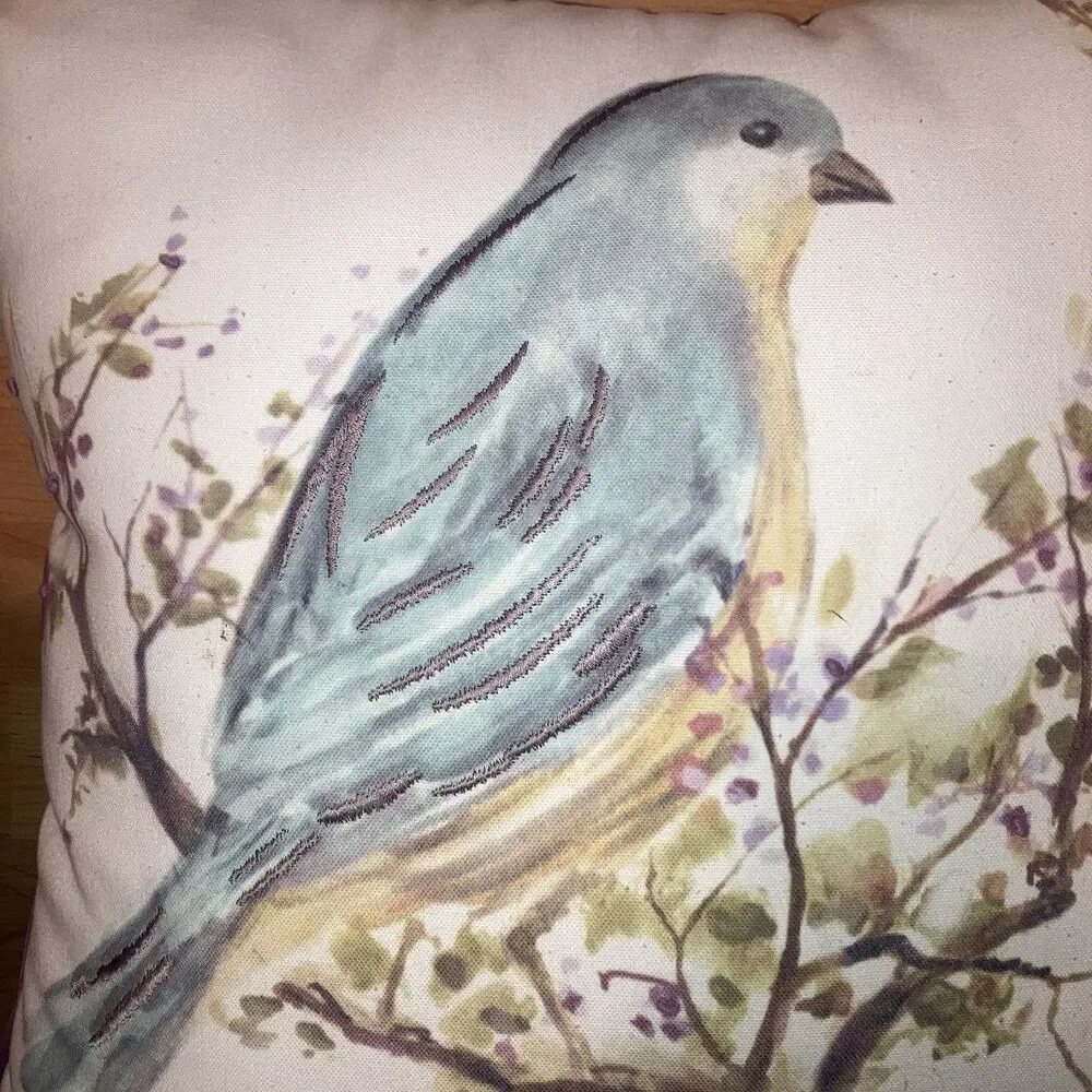 Beautiful Bluebird Throw Pillow By Spencer N Spring Approx 20x20
